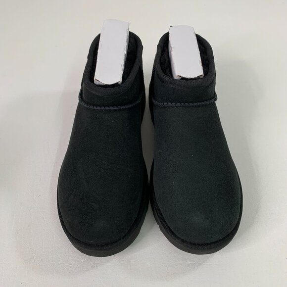 UGG Women's Shoe 8 Classic Ultra Mini Boot 1116109 Black Size 8 - Picture 5 of 12